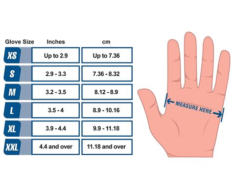 men's coach gloves size chart.